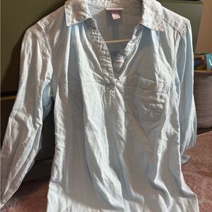 Isabel Maternity by Ingrid & Isabel Light Blue Blouse